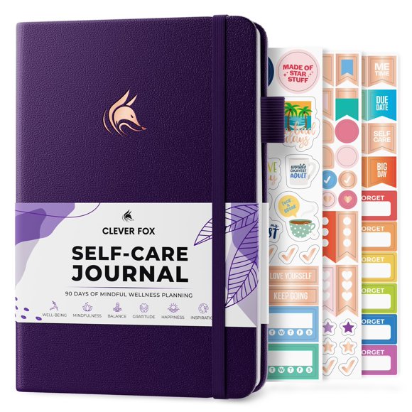 Clever Fox Libro en blanco 17x21 cm Planificador morado
