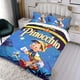 thumbnail image 3 of Las Aventuras de Pinocho Conjunto de sábanas temático, trío de piezas, cómodo y amigable con la piel, diseño único, regalo de decoración para el hogar para familiares, amigos y fans,173cm *218cm, 3 of 6