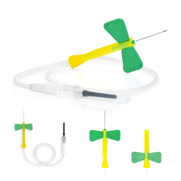 Tubo ONE-CARE 21Ga 3/4" 30 cm Adaptador Luer – Set de 50 unidades