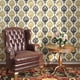 thumbnail image 2 of 1 Roll, European Flower Self-adhesive Wallpaper Room Backdrop Wall Decoration Instant Sticker PVC Wallpaper For Living Room Dormitory Fireplace Background 17.71in*118.11in Home Decor, 2 of 5