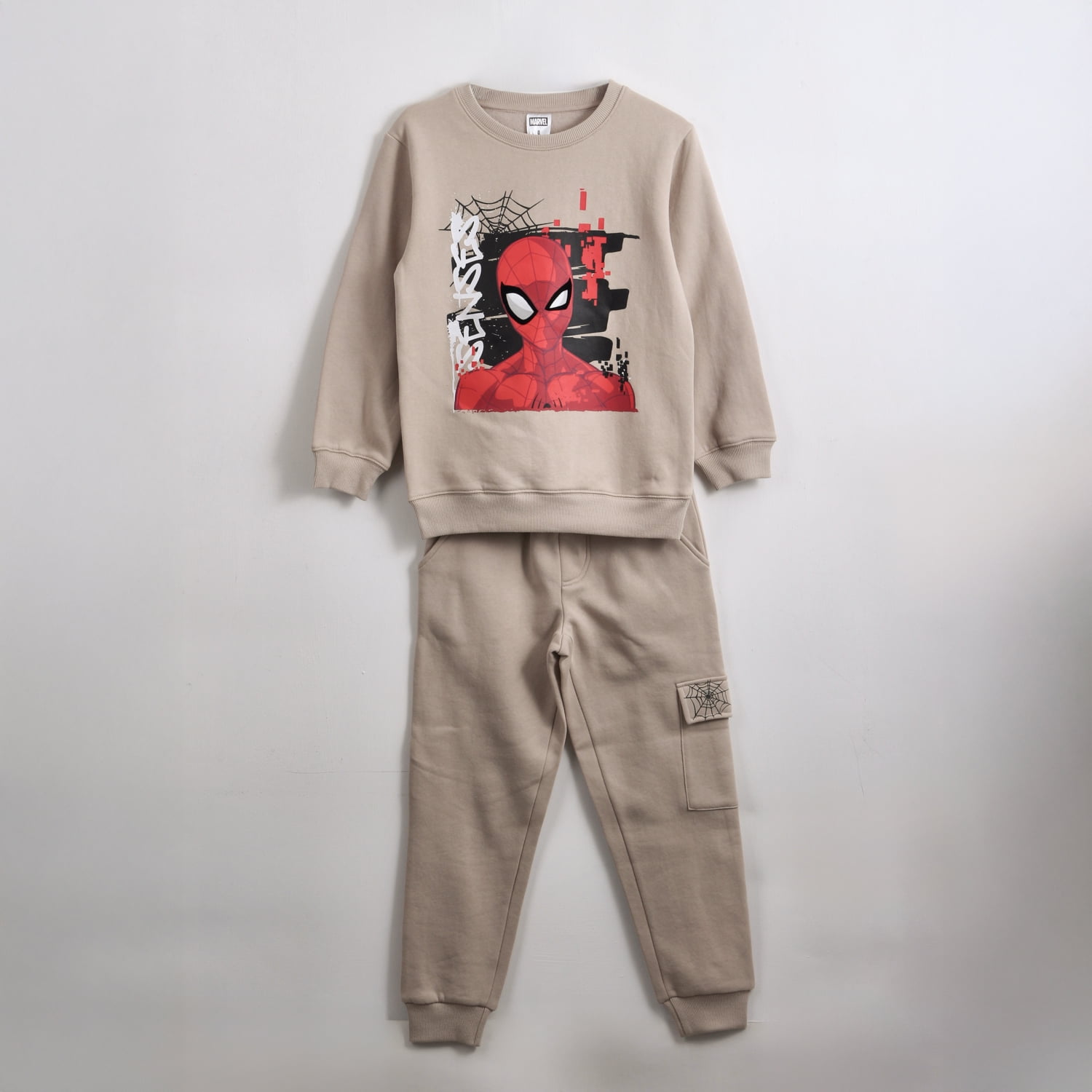 Conjunto Buzo Niño Spider Sense Spiderman Beige Marvel