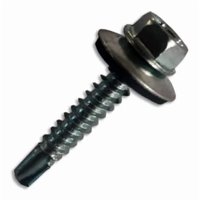Metalfer - Tornillo Cabeza Hexagonal C G Punta Broca 12 X 3 1 2 (100Un)
