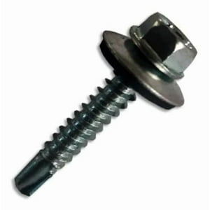 Metalfer - Tornillo Cabeza Hexagonal C/G Punta Broca 12X3/4 (100Un)