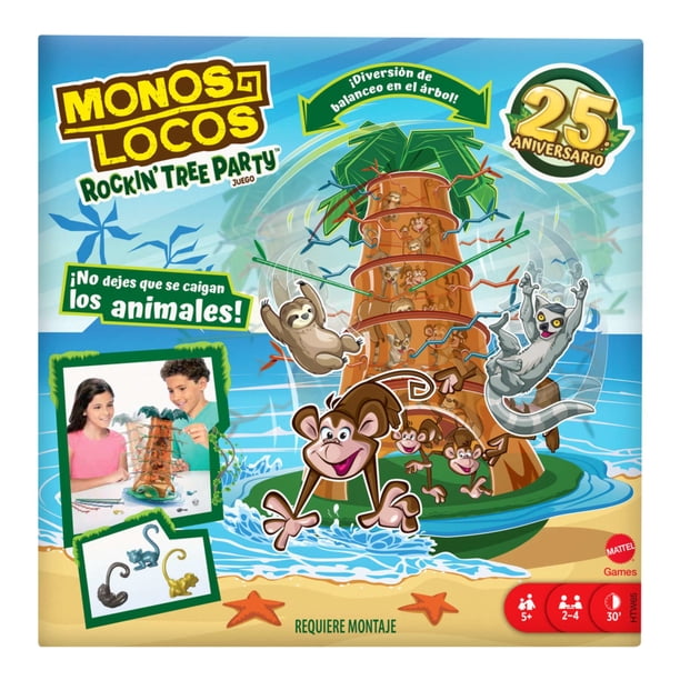 Juego de Mesa Mattel Games Monos Locos 25 Aniversario