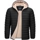 thumbnail image 1 of TACVASEN Mens Puffer Jacket Hooded Sherpa Lined Water Resist, 1 of 3
