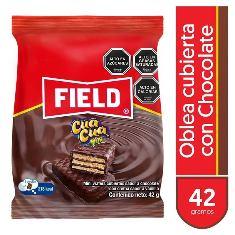 Galleta Oblea Mini Bañadas En Chocolate 42 gr Cua Cua