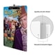 thumbnail image 3 of Willy Wonka Portapapeles de acrílico A4, tamaño carta estándar, carpeta con clip 31.8x 21.5CM para estudiantes, profesores y oficina, 3 of 6