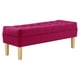 thumbnail image 2 of Banqueta Wood 2c Felpa 05 Burdeo, 2 of 4