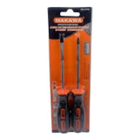 Metalfer - Juego Destornillador Por 2 Pcs 4 X 5 Mm Makawa