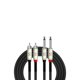 thumbnail image 2 of Cable de conexión KIRLIN AP-403PR-06/BK de doble RCA a doble de 1/4 pulgadas, 2 of 3
