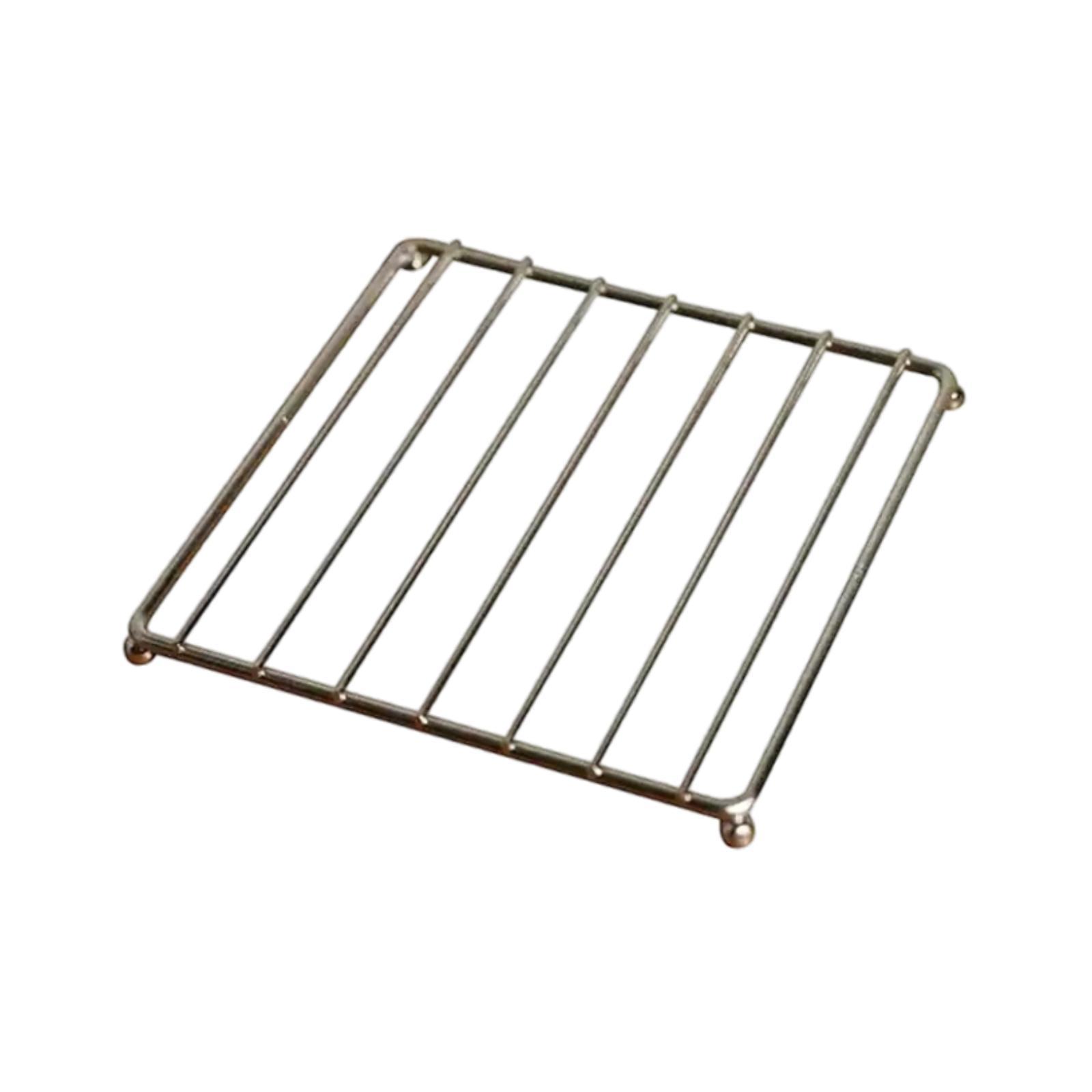 Bothyi - Rejilla Para Carne De Hierro, Cuadrada, De Metal, Para Ollas Y Sartenes, Para Cocina, Sartenes, Barra B