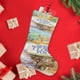 thumbnail image 4 of Adivina Cuánto Te Quiero Tema: Calcetines de Navidad, fino lino blanco para colgar en escaleras y chimenea, decoración navideña para el hogar, regalo de Navidad. 45cm × 32cm, 4 of 5