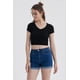 thumbnail image 1 of Polera Mujer Crop Sin Costura Negro, 1 of 4
