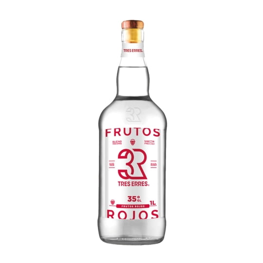 Pisco Frutos Rojos 35° Botella 1000 ml Tres Erres