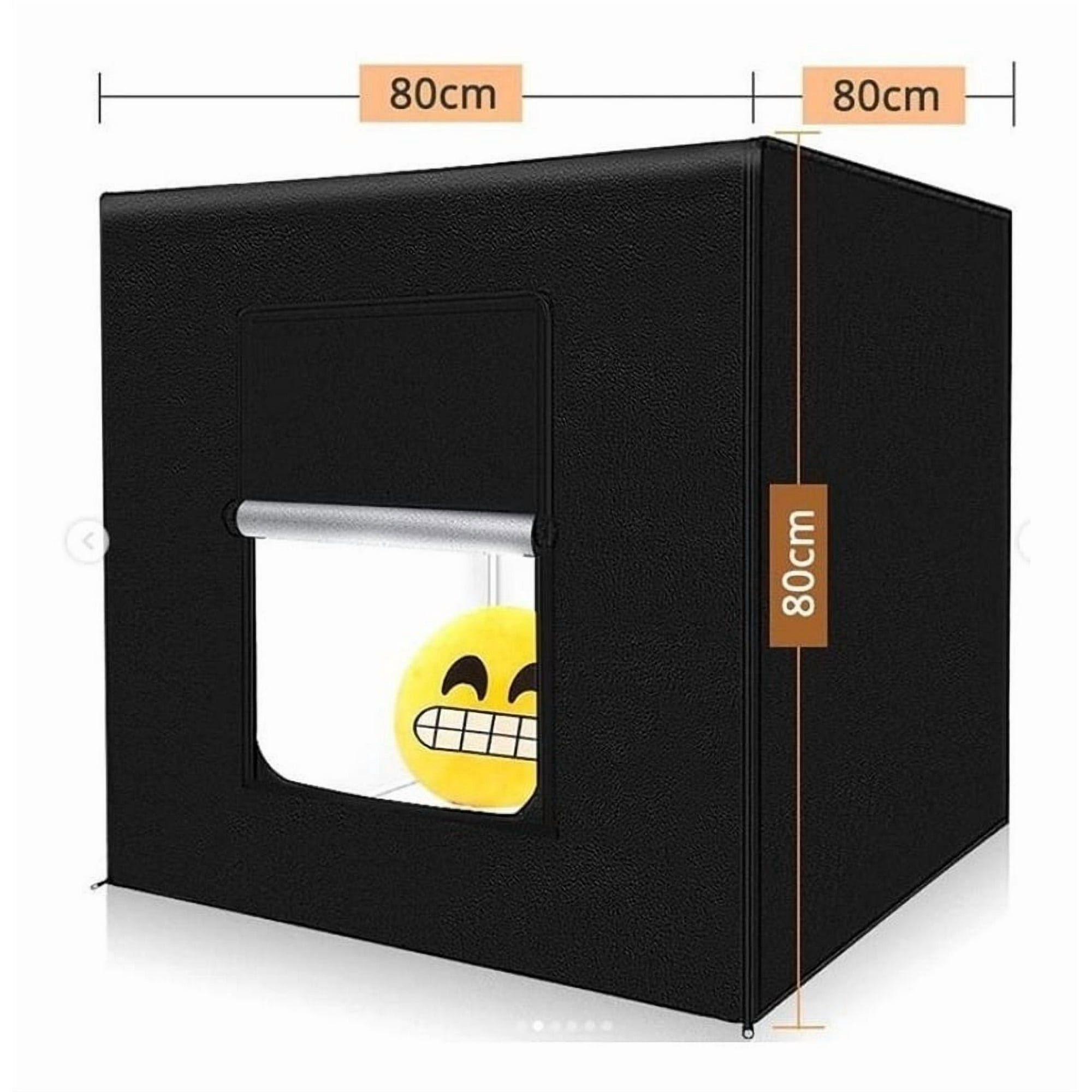 Genérico - Estudio Led Caja De Luz 80x80x80 Cm + 3 Fondos Pvc