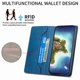 thumbnail image 2 of Funda tipo cartera con bloqueo RFID para iPhone 17 Pro Max Con tapa abatible, portatarjetas, cierre magnético, TPU y soporte Azul, 2 of 6