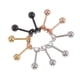 thumbnail image 5 of 5 Pares De Aretes De Acero Inoxidable, Joyería De Moda, 5 Colores, 5 of 5