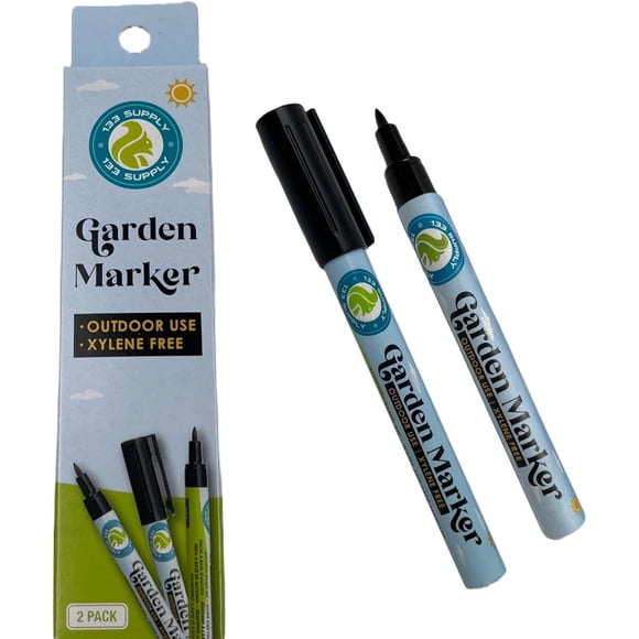 Marcador Permanente Jardan 133 SUPPLY 2 Pack Negro UV