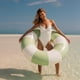 thumbnail image 4 of Flotador inflable para piscina FUNBOY, gigante, vintage, con rayas verdes, 48 pulgadas, 4 of 4