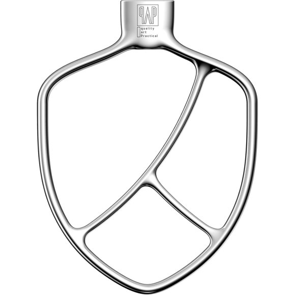 Batidor Plano QAP para KitchenAid 6QT con Tazón Elevable Tipo Tulipán