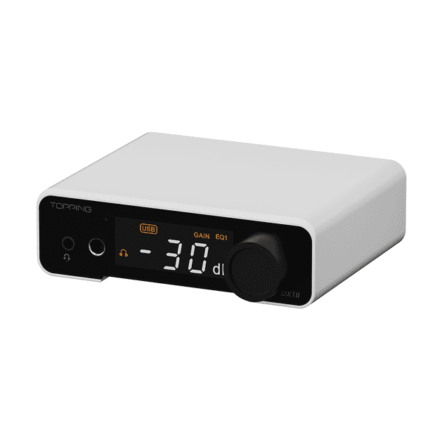 Amplificador de Auriculares y DAC TOPPING DX1 II Mini, Adaptador Completamente Balanceado Plug-and-Play para PC, Reproductores de CD, Switch, PS5
