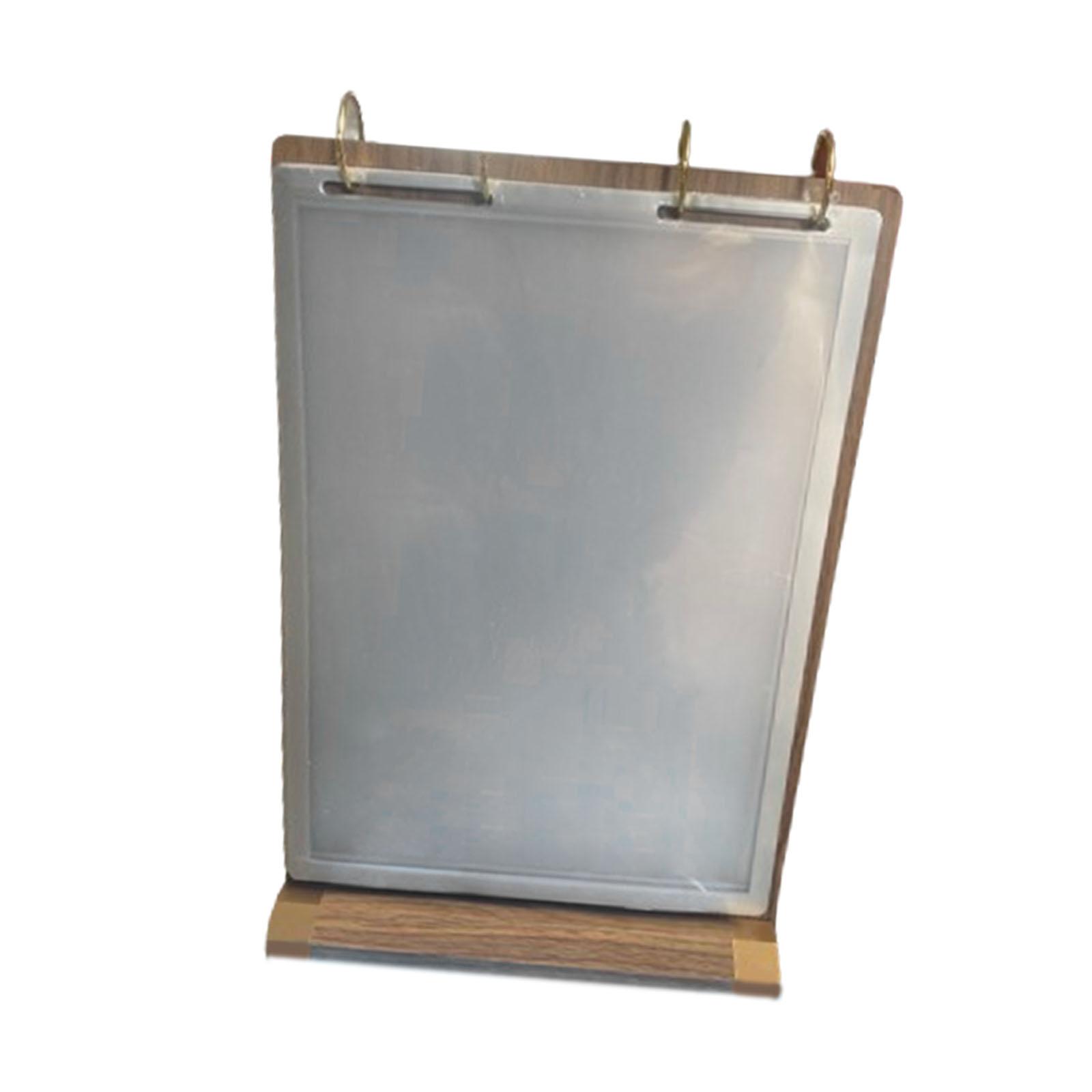 Ioensy - Tarjeta De Escritorio Vertical A4 Con Tapa Para Menú De Tarjetas Con Imágenes, Venta Al Por Menor, Tienda Y Oficina