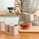 thumbnail image 5 of Juego de 3 azucareros con cucharas y tapas. Contenedores de alta capacidad para especias y condimentos. Tarro de cristal para especias, ideal para el hogar, la cocina y la cafetería., 5 of 5
