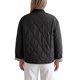thumbnail image 3 of INSPIRE CHIC Chaqueta Acolchada con Forro de Leopardo para Mujer con Cuello Redondo de Canalé y Bolsillos Mediana Negra, 3 of 6