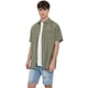 thumbnail image 1 of Guayabera Hombre Viscosa Sólida Verde Corona, 1 of 5