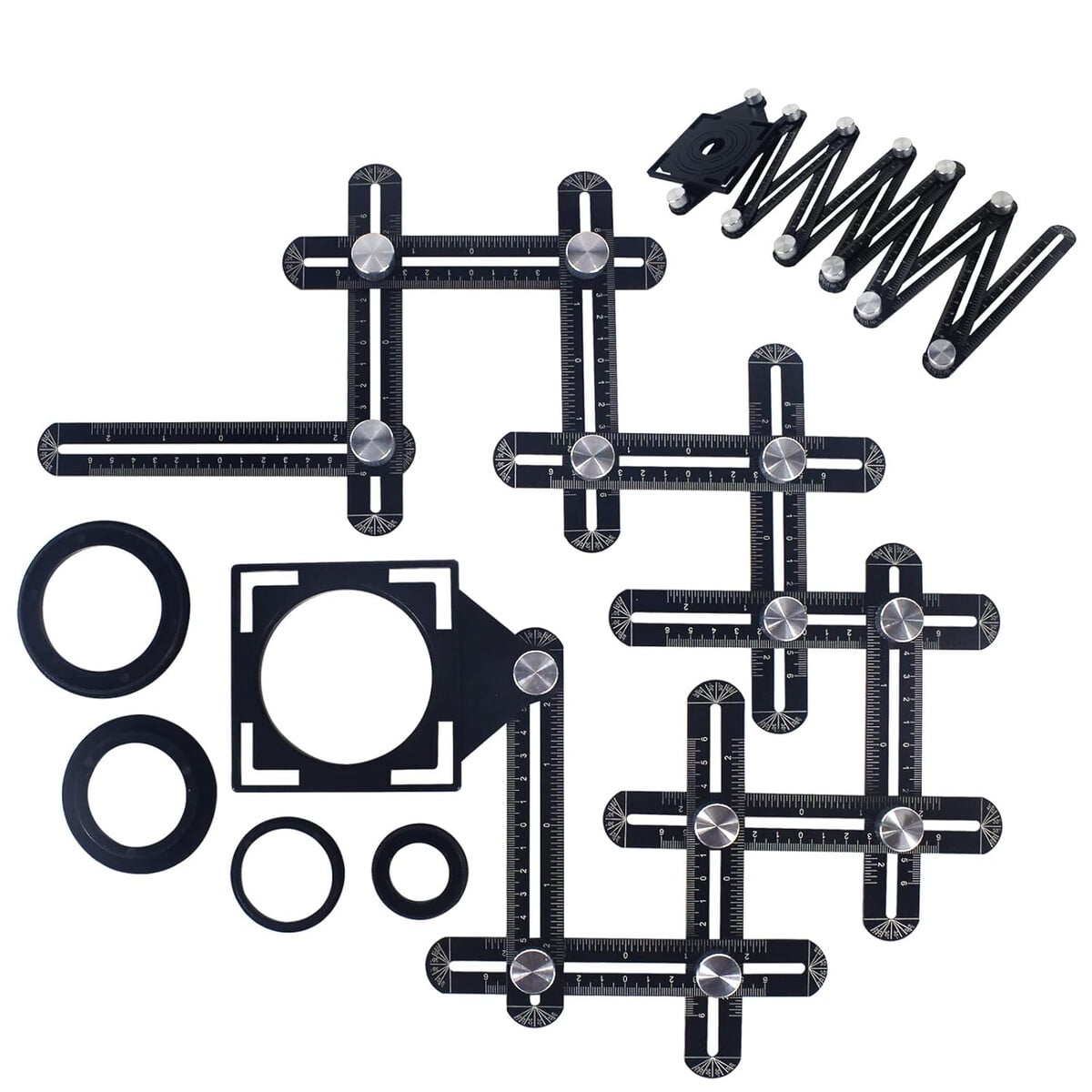 Regla Medidora Multiaangulo 12 Lados Wisewater Aluminio