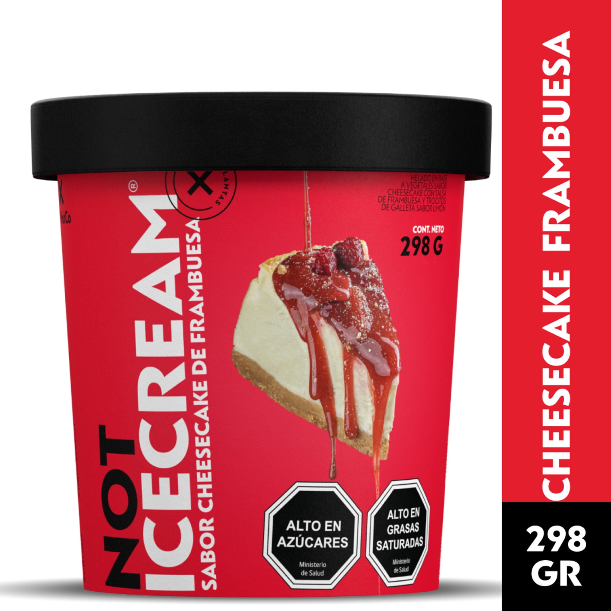 Helado Vegetal Noticecream Cheesecake De Frambuesa Pote 298 g NotCo
