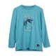 thumbnail image 1 of Polera Niño Manga Larga Estampado Dino Turquesa Pillin, 1 of 3