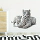 thumbnail image 1 of 1pc, Lifelike Cute Lovely White Tiger Jungle Animal Wall Stickers Removable Wall Decals Peel And Stick Wall Art Decorations Home Decor For Kid Nursery Baby Bedroom Living Room Playing Room, 1 of 4