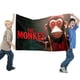 thumbnail image 2 of El Mono Bandera impresa con temática, regalo perfecto para fanáticos, amigos y familiares, y adecuada para actividades al aire libre e interiores, decoraciones de fiesta. 60*90CM, 2 of 6