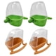 thumbnail image 5 of 4 Uds Jaula Para Pájaros Alimentador Estación De Alimentación Cuenco De Agua Con Percha Amarillo Y Verde, 5 of 5