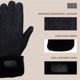 thumbnail image 4 of Guantes de invierno UGG para mujer, de piel, resistentes al agua, color negro, 4 of 5