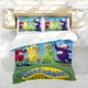 thumbnail image 5 of Teletubbies Conjunto de sábanas temático, trío de piezas, cómodo y amigable con la piel, diseño único, regalo de decoración para el hogar para familiares, amigos y fans,173cm *218cm, 5 of 6