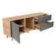 thumbnail image 4 of Rack de TV 60" Salem 1 Puerta 2 Cajones, Macadamia y Plomo 58,4x158,4x45,6 Cm, 4 of 22