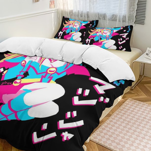 YuGiOh Anime Home Bed 3-piece Set Classic Japanese Anime Polyester Wash Student Dormitory Set