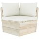 thumbnail image 1 of Conjunto de Cojines para Sofá Pallet Casafoyer en Tela Blanca Crema, 3 piezas, 1 of 5