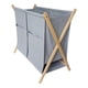 thumbnail image 2 of Cesto Doble de Ropa Torne Gris con Bolsillo, 2 of 6