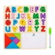 thumbnail image 1 of Juguetes de rompecabezas de madera para niños Juguetes de aprendizaje Juguetes educativos para edades tempranas Rompecabezas de forma de número de , mayúscula Letra mayúscula, 1 of 5