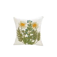 Homestore - Funda Cojín Bordada 45X45 Cm Pareja De Flores