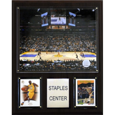 C&I Collectables - Placa Nba Staples Center Arena Con Foto Y Tarjetas Coleccionables