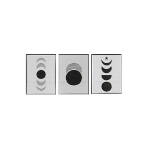 Vgo - Set 3 Cuadros 30X40 Mad C/Lam Nat 30X40