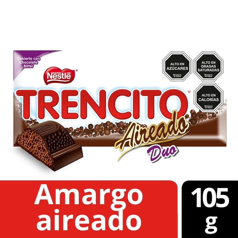 Chocolate De Leche Aireado Dúo 105 g Trencito