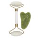thumbnail image 3 of Juego De Herramientas Gua Sha De Doble Cabezal Jade Face Roller Para Estiramiento De Piel Verde, 3 of 3