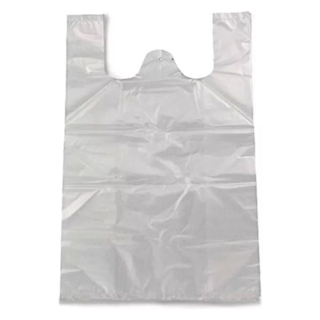 Bolsas Tipo Camiseta Plásticas 40x50cm Blanco 500u | Lider
