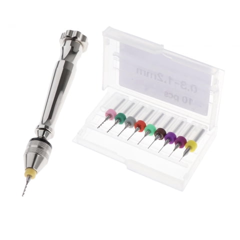 Ioensy - Juego De Taladro Manual Portátil Para Modelismo, Fabricación De Cuentas, Ensamblaje Electrónico De Resina