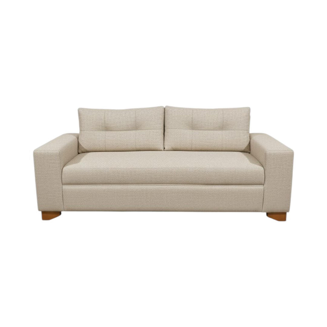 Diseños Valestrini - Sofa Paris Dos Cuerpos Lino Beige